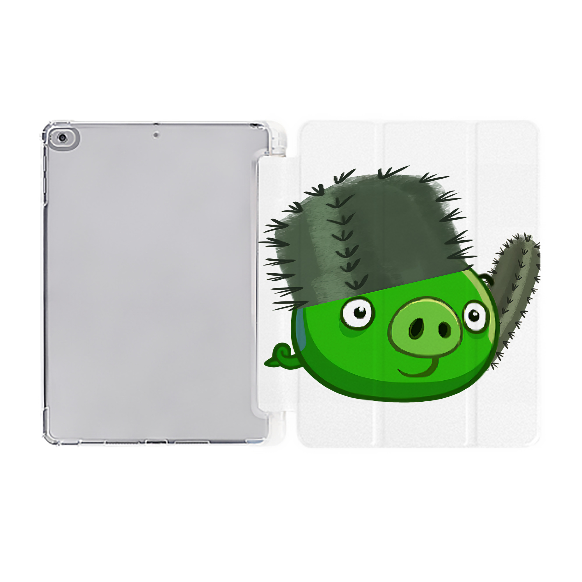 （画像用） Angry Birds アングリーバード IPad ケース ペン収納付き 三つ折りスタンド PUレザー×シリコン 対応機種9.5/10.5/10.9インチ